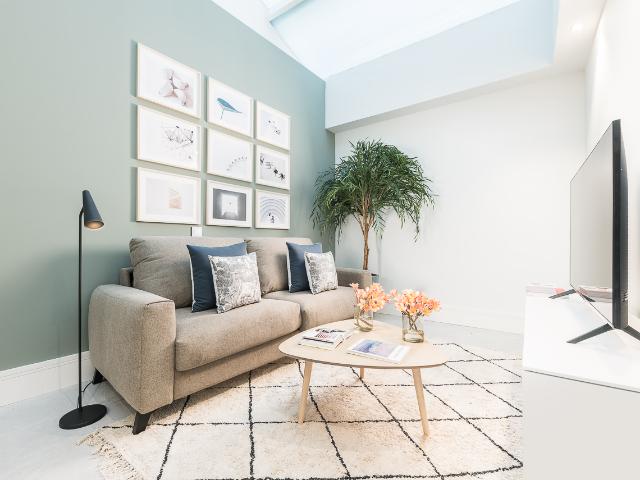 Renovated loft apartment with two bedrooms in historical building