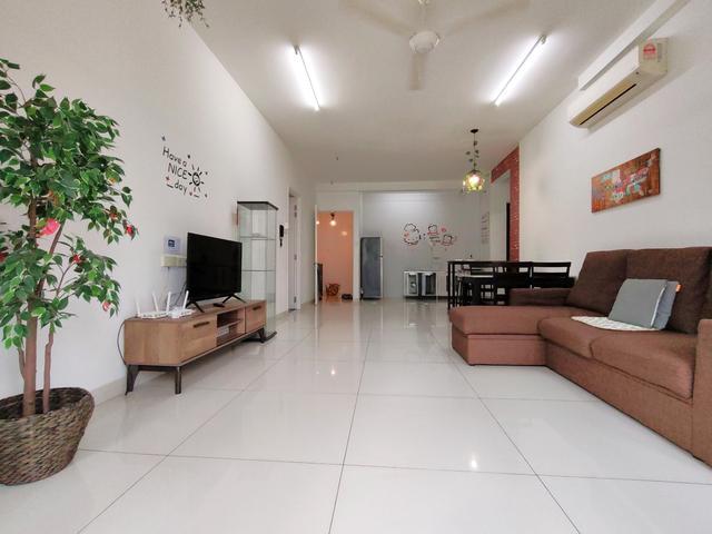 Renovated partially furnished mid floor with hill view