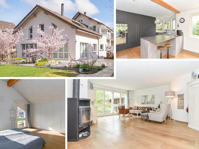 Renoviertes Zweifamilienhaus mit viel Platz und schönem Garten