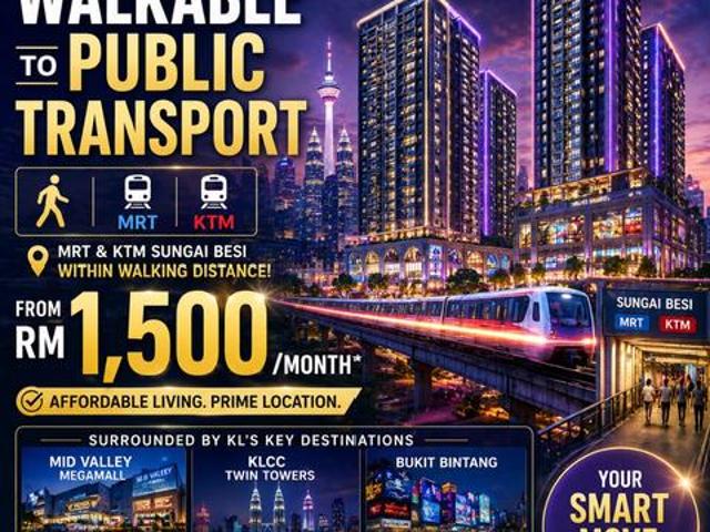 Ready tenant Aibrnb Team ROI 98 Walk to MRT LRT 2 Stop to KL