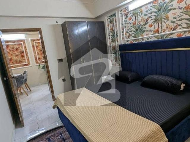 Ready to move: 600 sq ft fully furnished 2 bedroom apartment for rent in badar commercial, dha phase 5