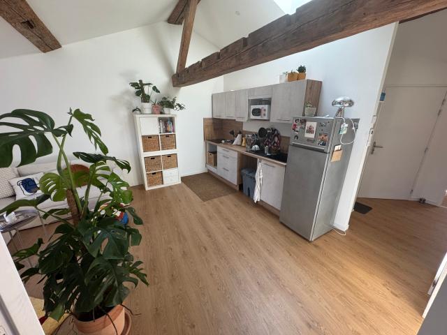 Réalmont, Appartement climatisé, 3 pièces de 46.58 m² AU SOL environ 65m² + place de parking dans garage commun et box privatif