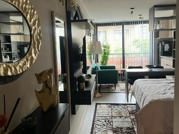 rebajado 1ros 3 meses bello depto studio amoblado ñuñoa