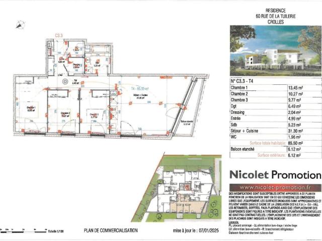 Recherche location CROLLES, contactez notre agence pour une visite: appartement T4 à louer à CROLLES N°LAPP101512 location