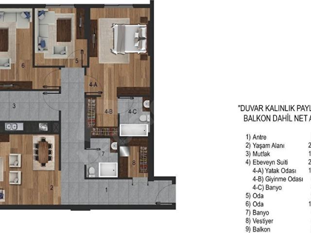 REDSTONE CASTLE İstanbul Yolu Metronun Yanı Satılık 3+1