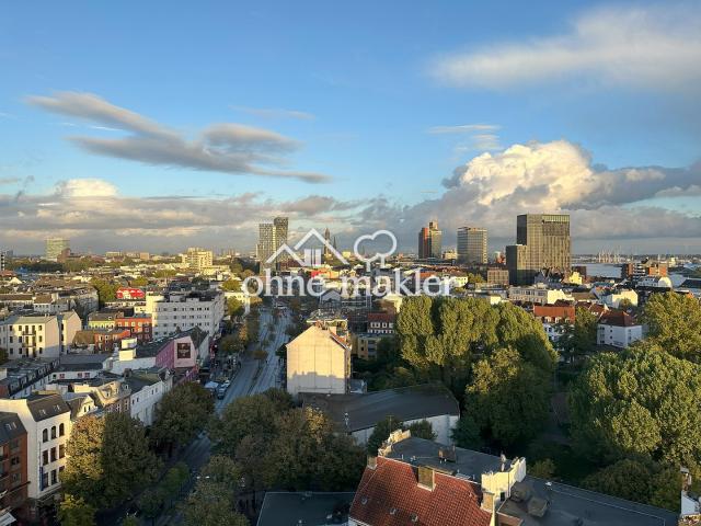 Reeperbahn Perle mit Blick über Hamburg