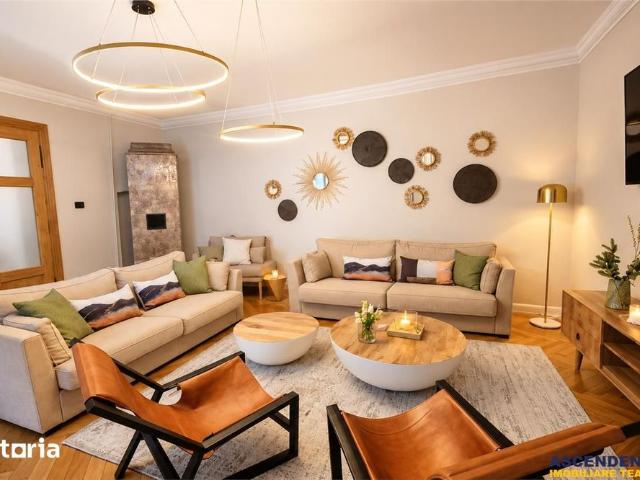 Refugiu urban lux, apartament spectaculos pe aleea pietonala a Postava