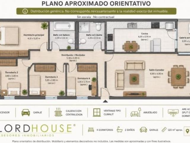 Ref. 1573. Piso de 4 dormitorios en Av. Europa