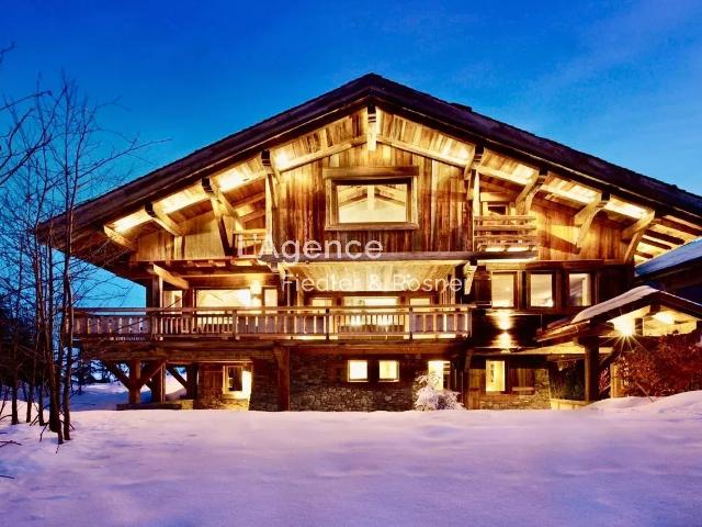 REF 405: MEGEVE MONT D'ARBOIS CHALET D'EXCEPTION DOMAINE PRIVÉ SKIS AUX PIEDS