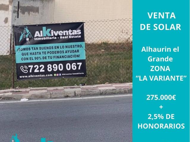 REF 46 Venta de Solar en Alhaurin el Grande Zona la Variante