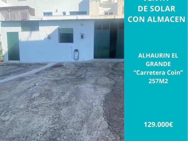 Ref A130 Solar con Almacen en Alhaurin el Grande