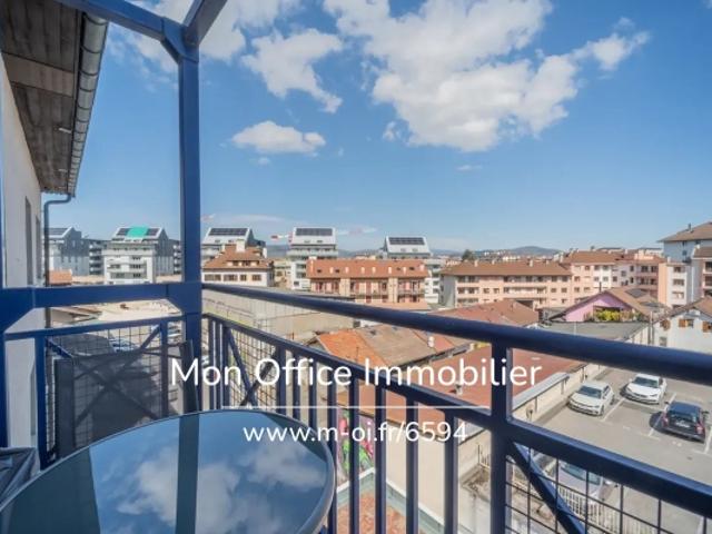 Référence: 6594 TCA. Appartement 1 pièce Balcon Dernier étage 300m de la gare