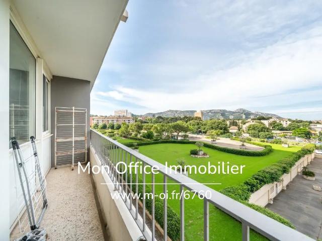 Référence: 6760 Nzw Appartement T1 résidence Valmante M. 28m² Marseille 9ème