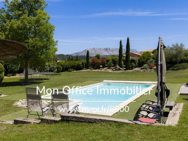 Référence: 6800 JAN Maison 6 pièces à Meyreuil + piscine + calme+ vue sainte victoire