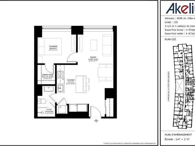 Regency 1 Bedroom Apartment for Rent at 3555 Ch De La Côte Des Neiges, Montréal, QC H3H 1V2