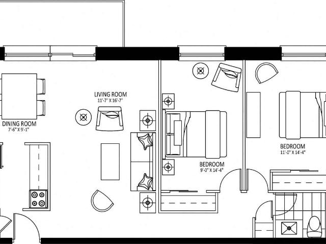 Reid Drive 2 Bedroom Apartment for Rent at 14 Skylark Apts Mississauga, ON L5M 2A8 Streetsville