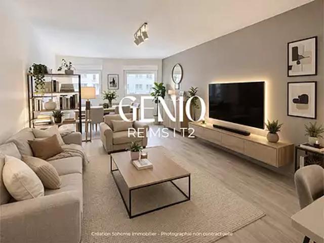 Reims 51100 Achat / Vente appartement 2 pièces t2