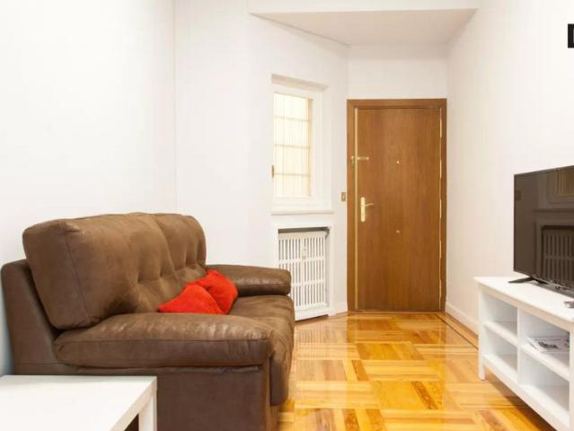 Relaxing room with standalone wardrobe in 7 bedroom apartment, Malasaña