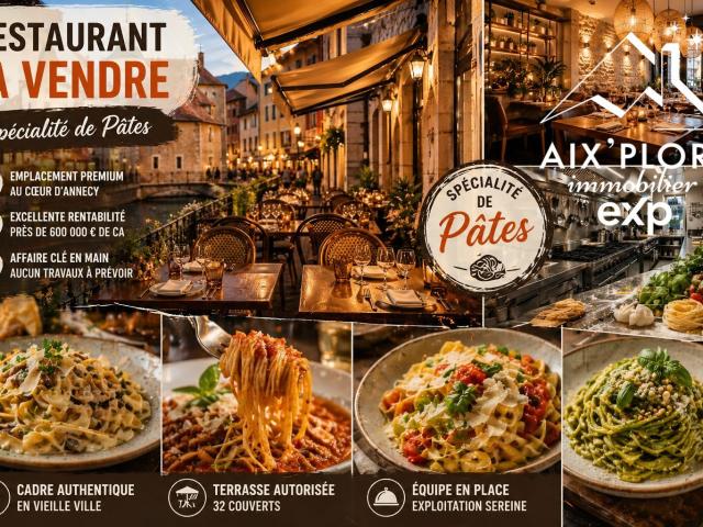 Restaurant à forte rentabilité Emplacement premium Ann 100m² Annecy