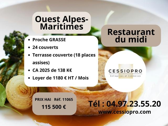 RESTAURANT DU MIDI EMPLACEMENT STRATÉGIQUE OUEST ALPES MARITIMES