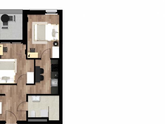 Restful single bedroom in Lend neighbourhood