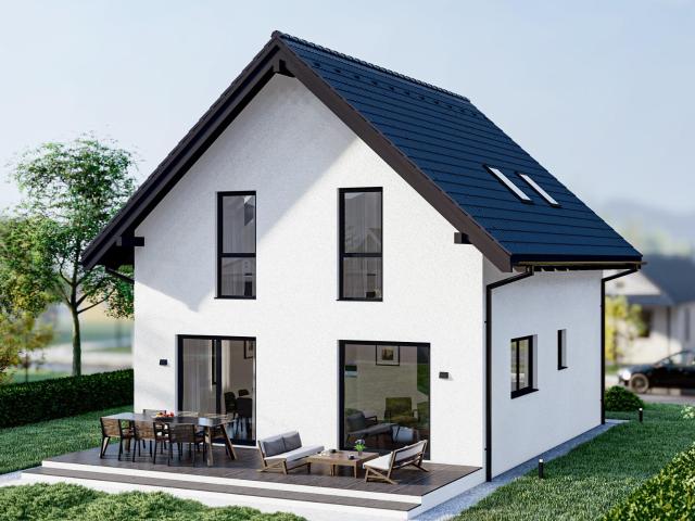 RESERVIERT Attraktives Einfamilienhaus mit Bodenplatte, WP, PV Anlage mit Speicher, Küche, schlüsselfertig incl. Grundstückspreis