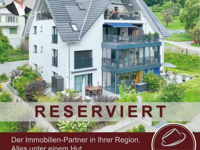 RESERVIERT Exklusive 4½ Zimmer Gartenwohnung mit Wintergarten Wohnen im Grünen nahe Zürich & Zug