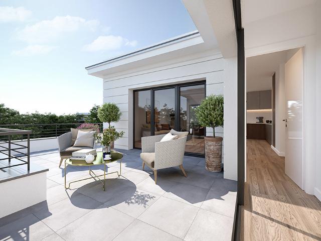 RESIDENCE AVEC PISCINE: DERNIER ETAGE BEAU 3 PIECES LUMINEUX DE 65M², AVEC DEUX EXTERIEURS, CALME 3 pièces, 65 m²