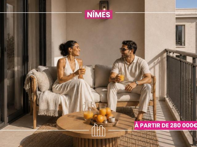 RÉSIDENCE DALIA PROX ARÈNES 3 pièces, 76 à 82 m²