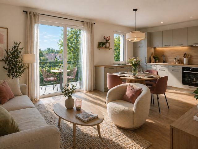 Résidence intimiste avec le charme de l ancien 2 pièces, 45 m²