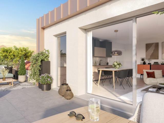 RESIDENCE INTIMISTE AVEC PISCINE: MAGNIFIQUE 3 PIECES EN DERNIER ETAGE LUMINEUX SANS VIS A VIS 3 pièces, 65 m²