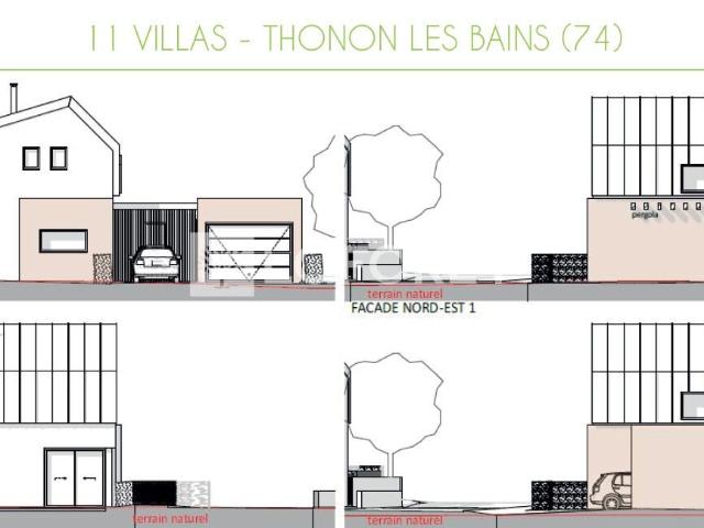 Résidence Les Cottages du Tully 11 Villas Individuelles 4 Pi. 87m² Thonon les Bains