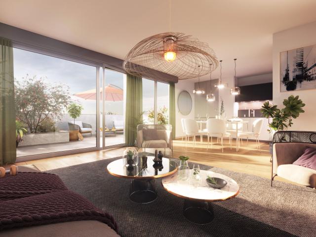 Résidence livrée de Grand Standing du 3 au 4 pièces dans une adresse prisée de Nantes 3 pièces, 64 m²