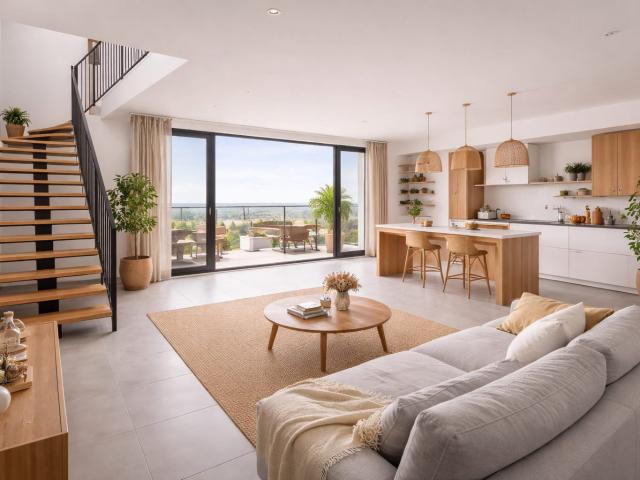 Résidence Neuve dans le KOCHERSBERG, Au calme en arrière cour d'une ferme 4 pièces, 96 m²