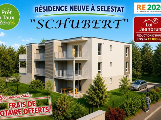 Résidence SCHUBERT 3 à 4 pièces, 68 à 79 m²