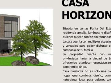 RESIDENCIA EN VENTA RESIDENCIAL LOMAS PUNTA DEL ESTE 4 HABITACIONES Y GRAN VISTA $6´490,000