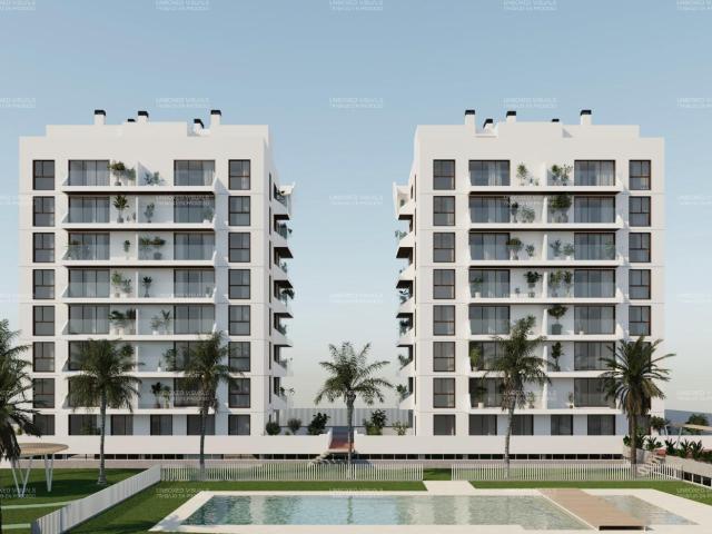 Residencial de Obra Nueva con amplias terrazas y zonas comunes en Guardamar del Segura