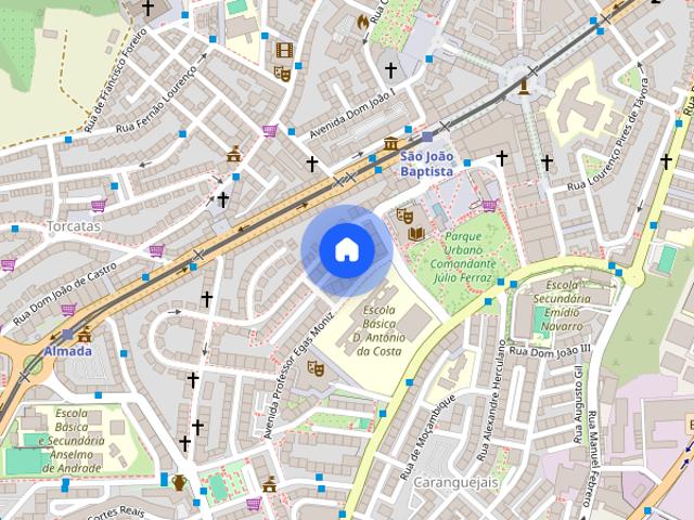 Residencial para estudantes no centro de Almada