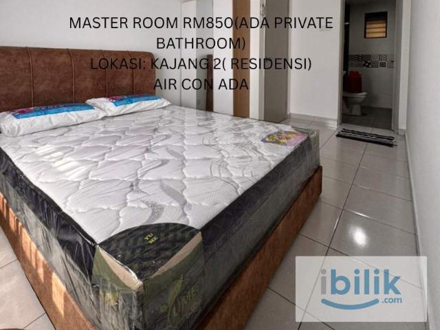 RESIDENSI EMAS Bilik Sewa Master ROOM Kajang 2 – 100% Fully Furnished