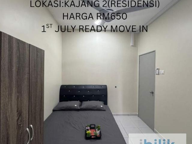 Residensi emas bilik sewa medium room kajang 2 – 100% fully furnished