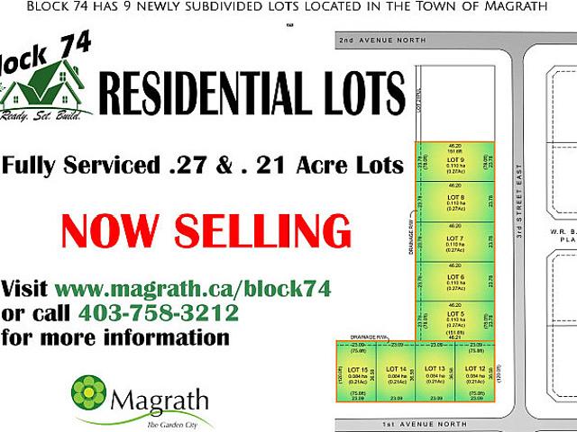 Residential Lot For Sale – Magrath, Ab