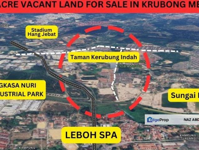 Residential Potential Development Land Krubong, Melaka For Sale