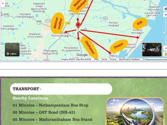 Residential Plot in Madurantakam for resale Chennai. The reference number is 19862825