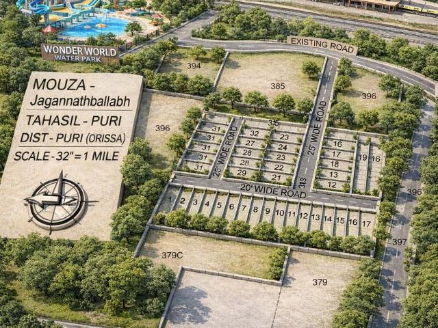 Residential Plot in Maltipatpur for resale Puri. The reference number is 19932458