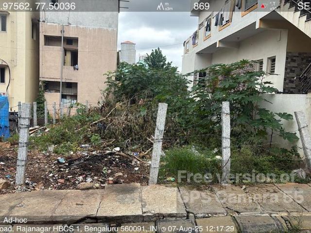 Residential Plot in Nagarbhavi for resale Bengaluru. The reference number is 20318805