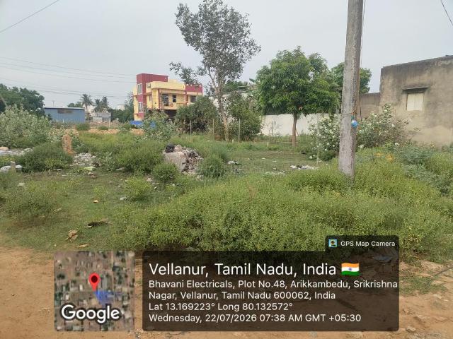Residential Plot in New Vellanur for resale Chennai. The reference number is 20763346
