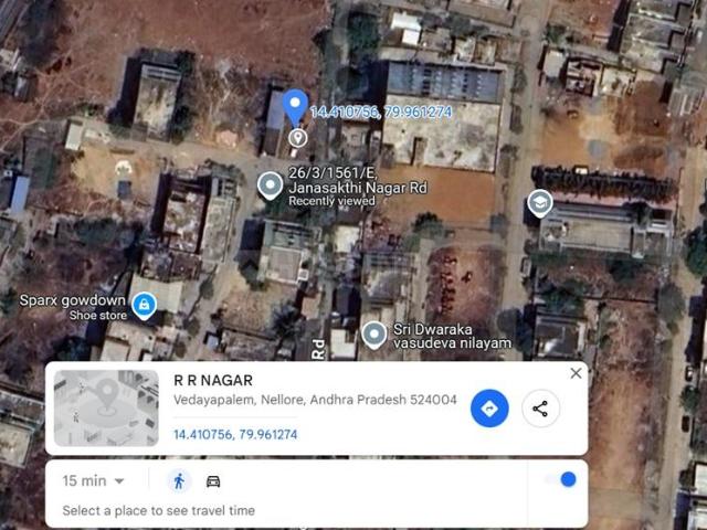 Residential Plot in BV Nagar for resale Nellore. The reference number is 17630226