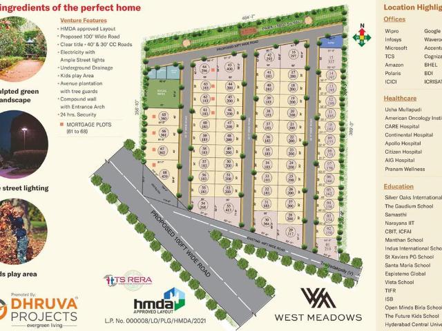 Residential Plot in Beeramguda for resale Hyderabad. The reference number is 7394483