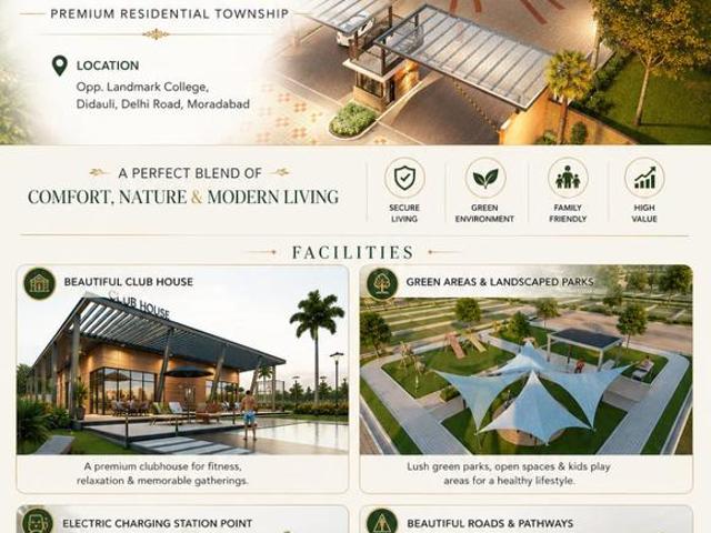Residential Plot in Joya for resale Amroha. The reference number is 20522948