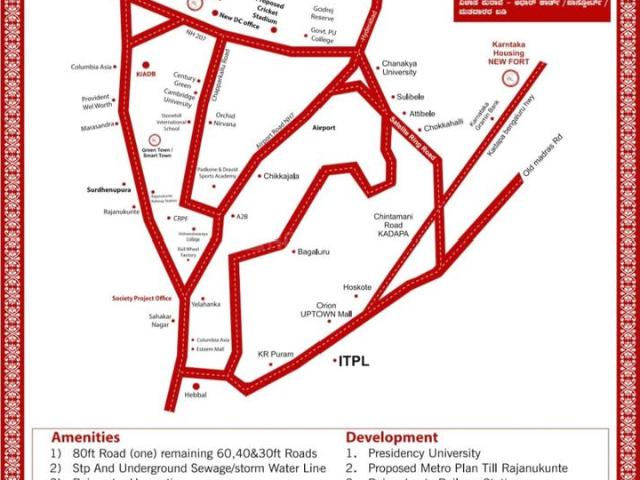 Residential Plot in Yelahanka for resale Bengaluru. The reference number is 16343516